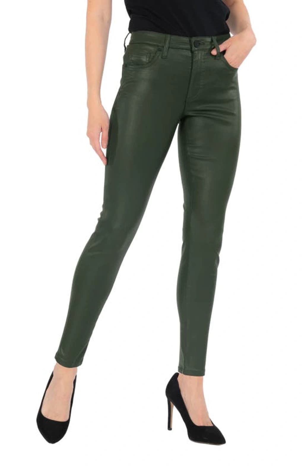 Dark green coated skinny jeans by brand Melly, Italy. New never worn.  - Image 3