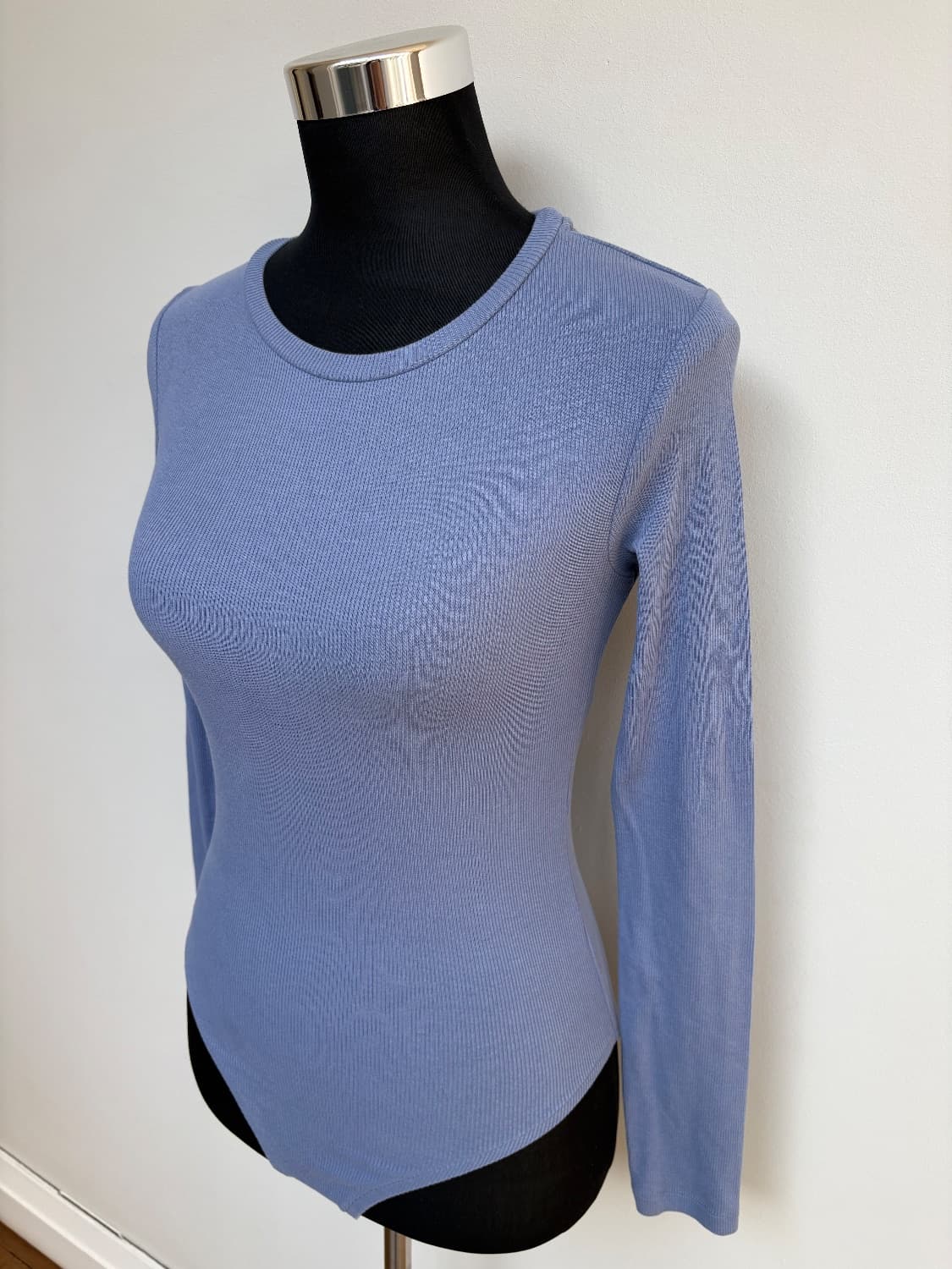 Periwinkle blue fine rib bodysuit by Zara . Size small  - Image 2