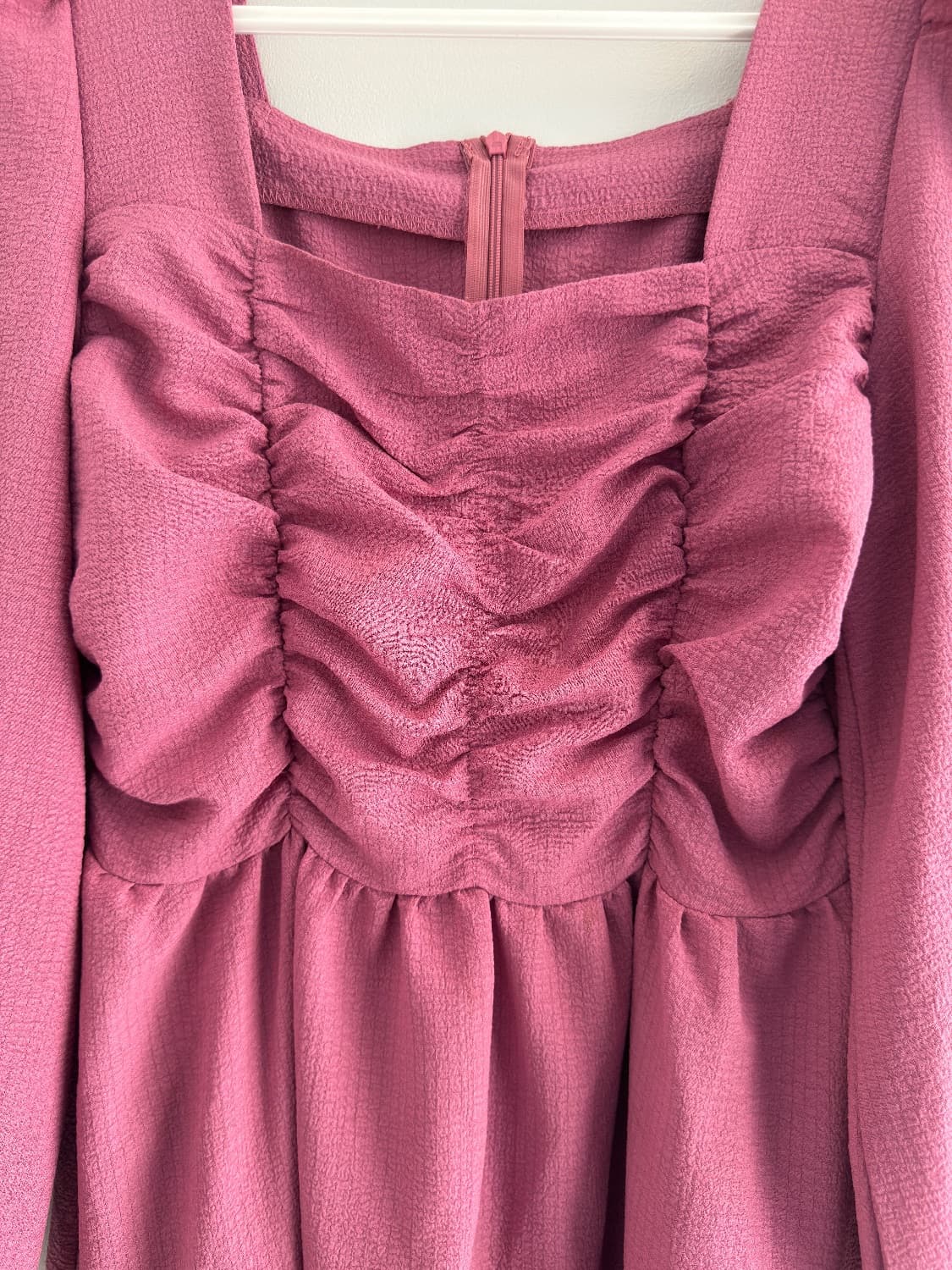 Pink Ruched Midi Dress 💗 - Image 2