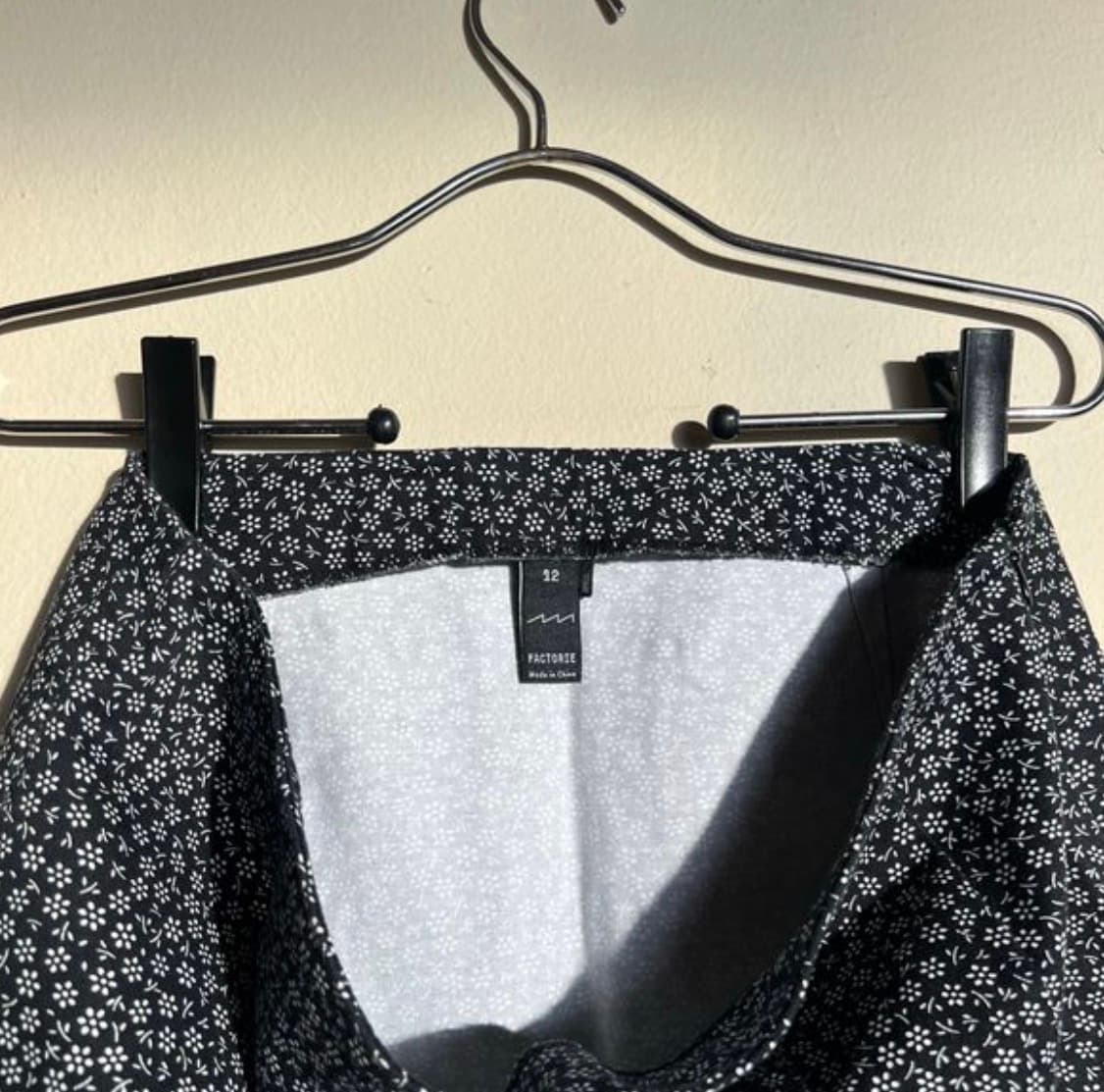 Women’s black floral skirt  - Image 3