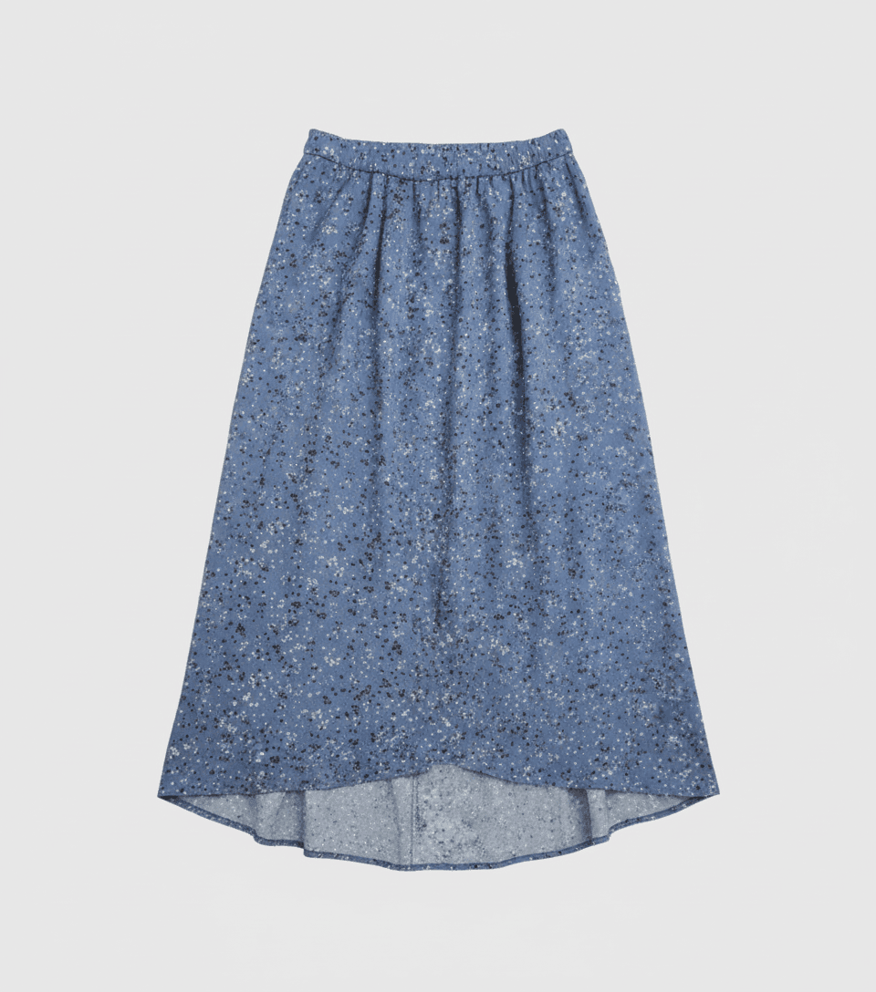 Women’s blue printed skirt 