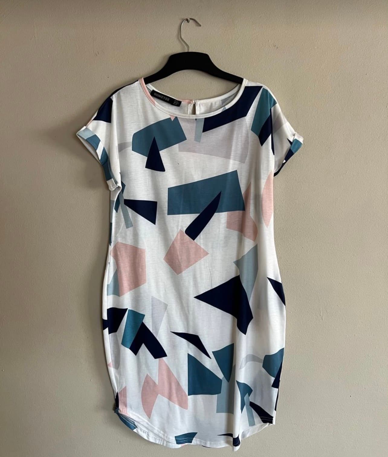 Women’s colourful dress (with foundation stain)