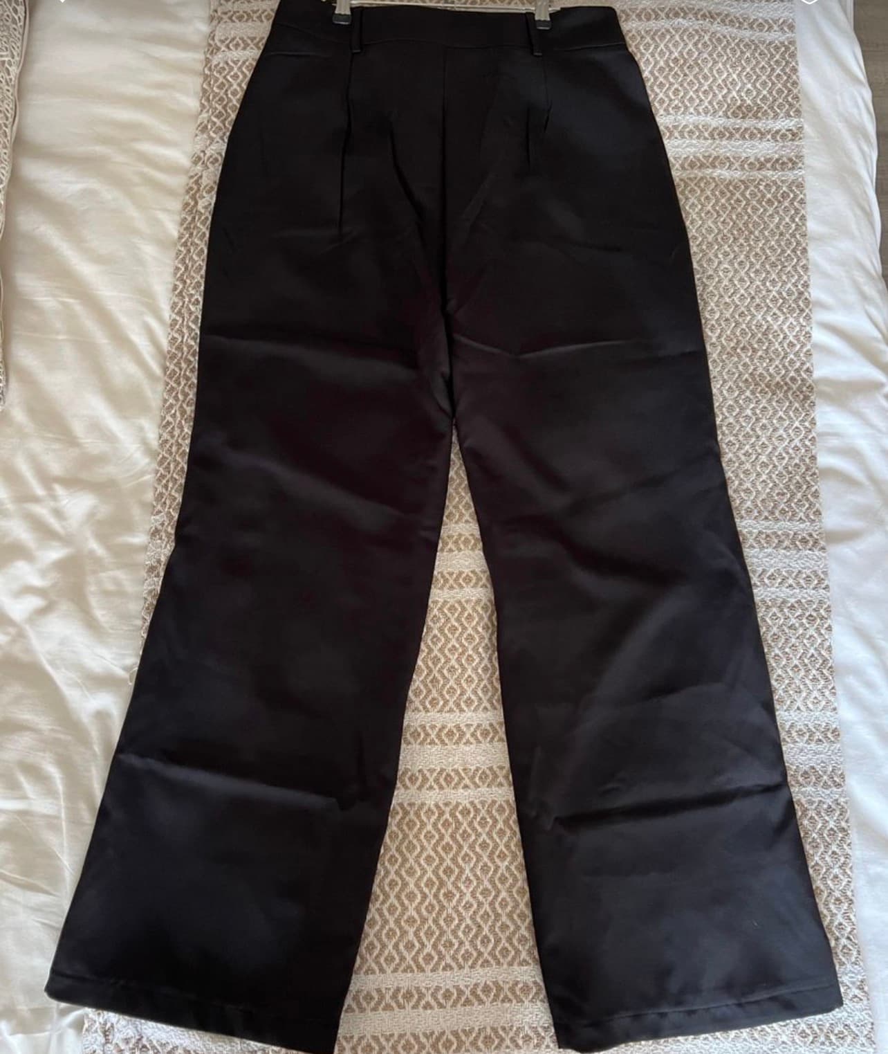 Women’s black wide leg formal pants - Image 3
