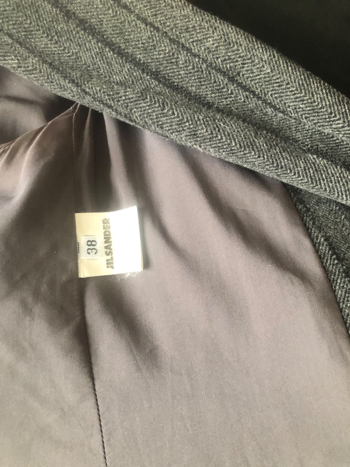 Jil Sander cashmere and wool coat, worn but in great condition - Image 3