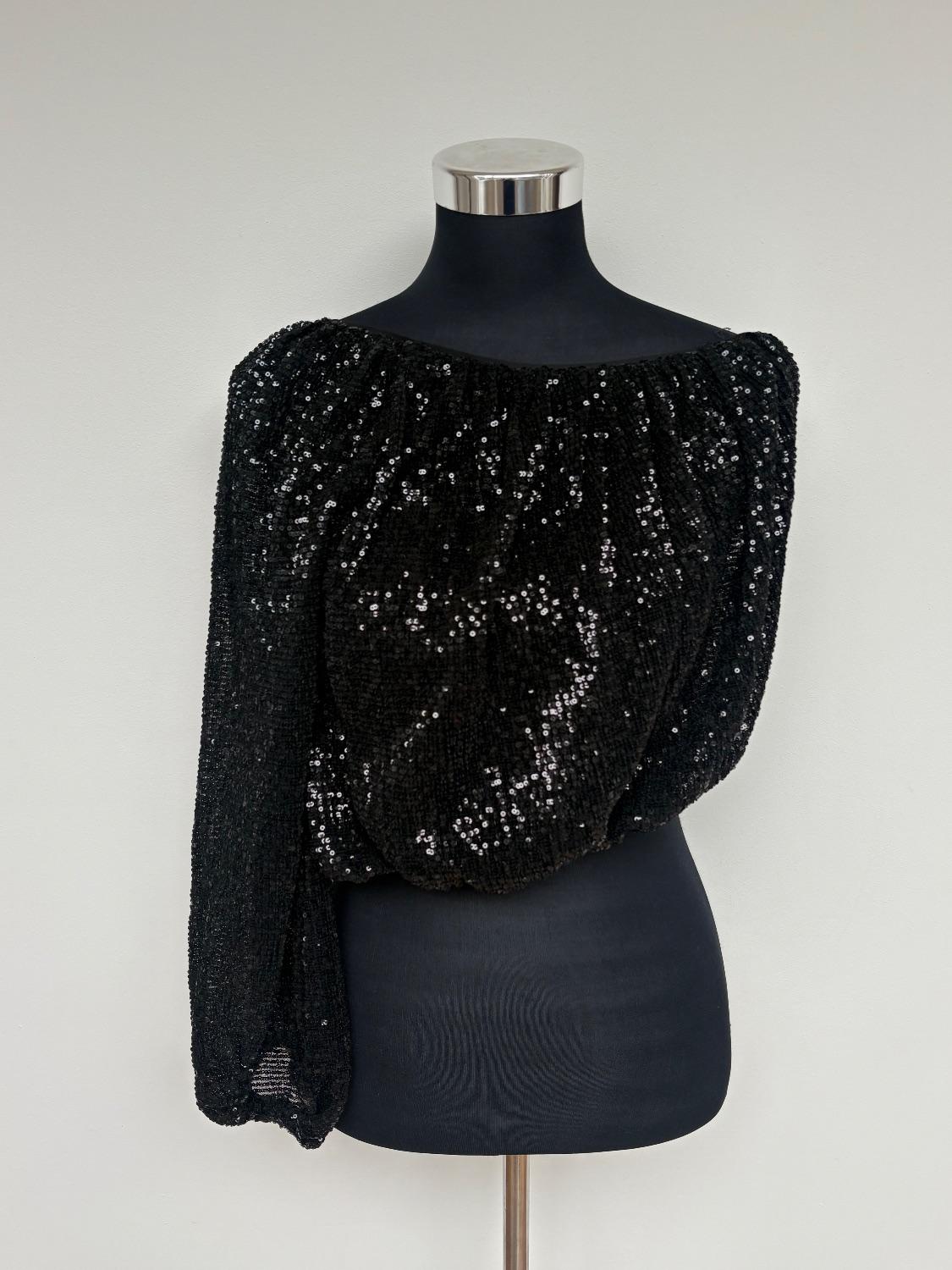 Forever new sequin asymmetrical top with a bubble hem.  - R450
