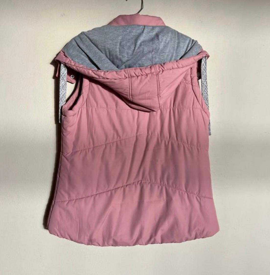 Women’s Pink Sleeveless Puffer Jacket - Image 4