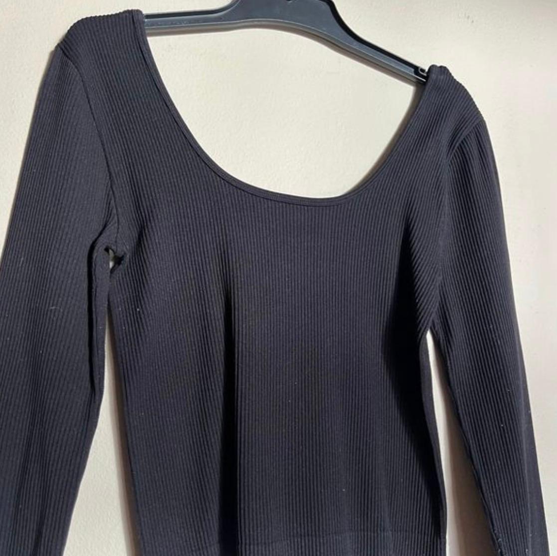 Women’s long sleeve black shirt - Image 2