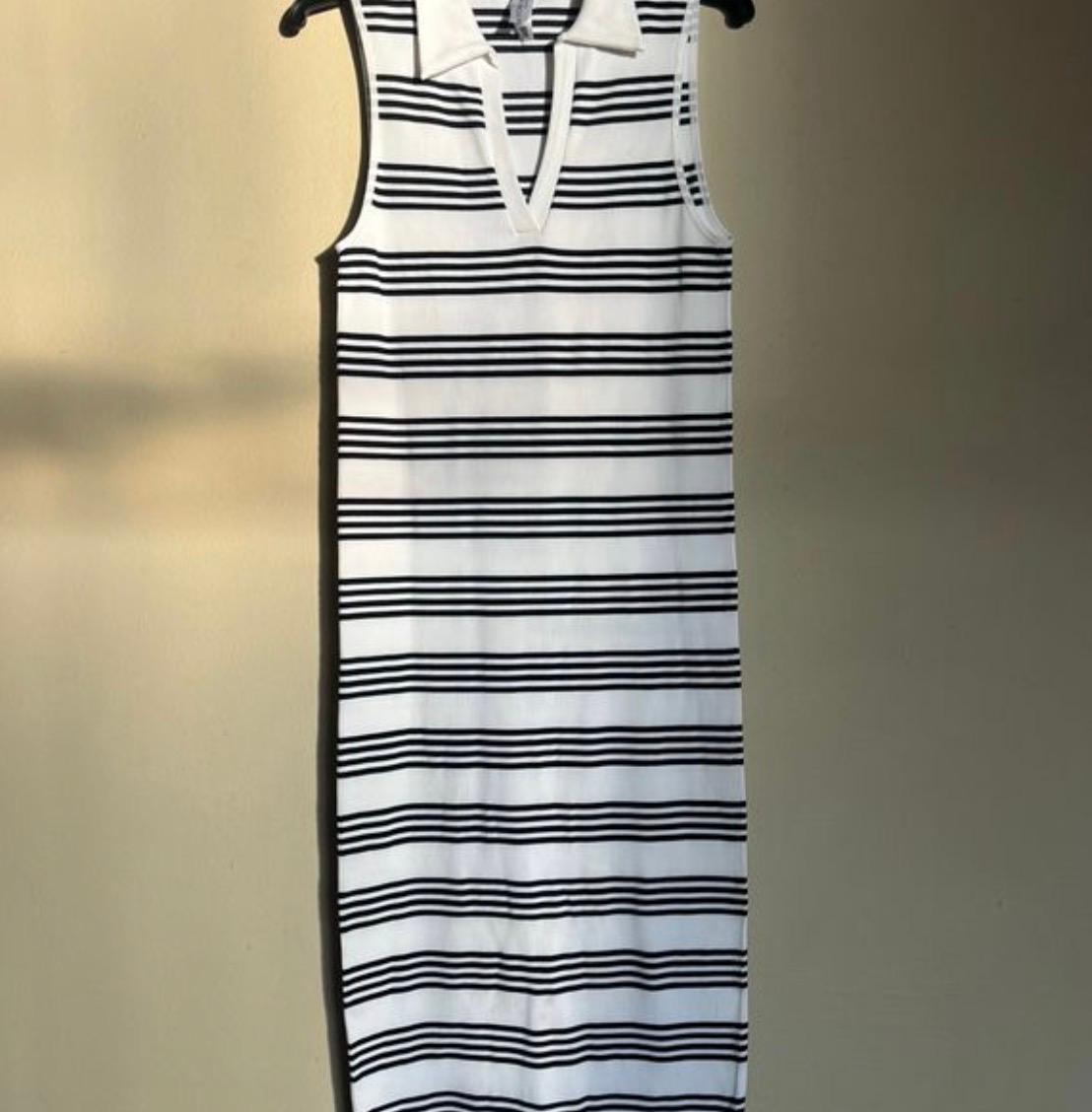 Women’s tight striped dress 