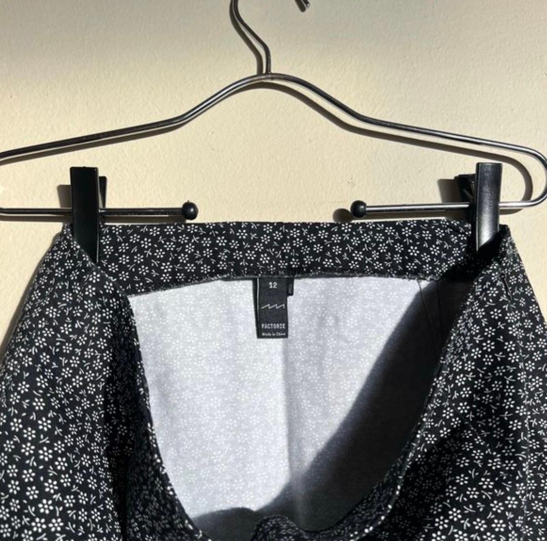Women’s black floral skirt  - Image 3