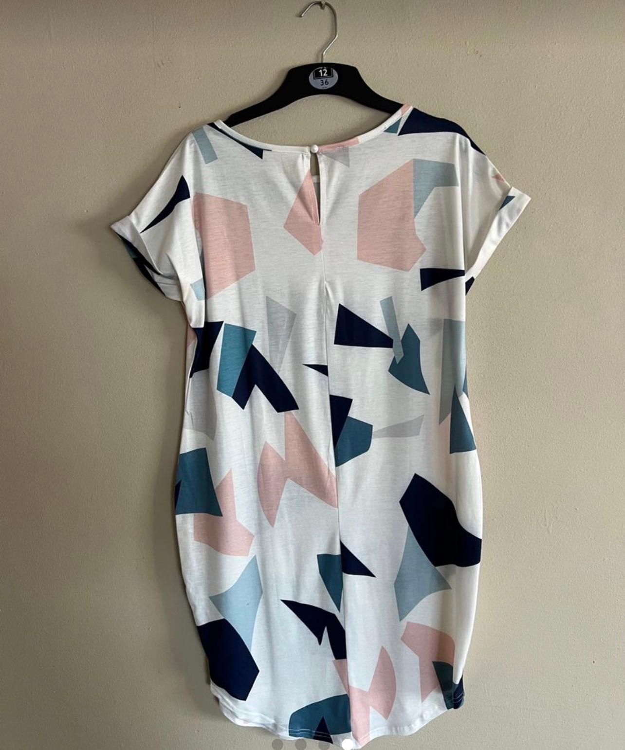 Women’s colourful dress (with foundation stain) - Image 4