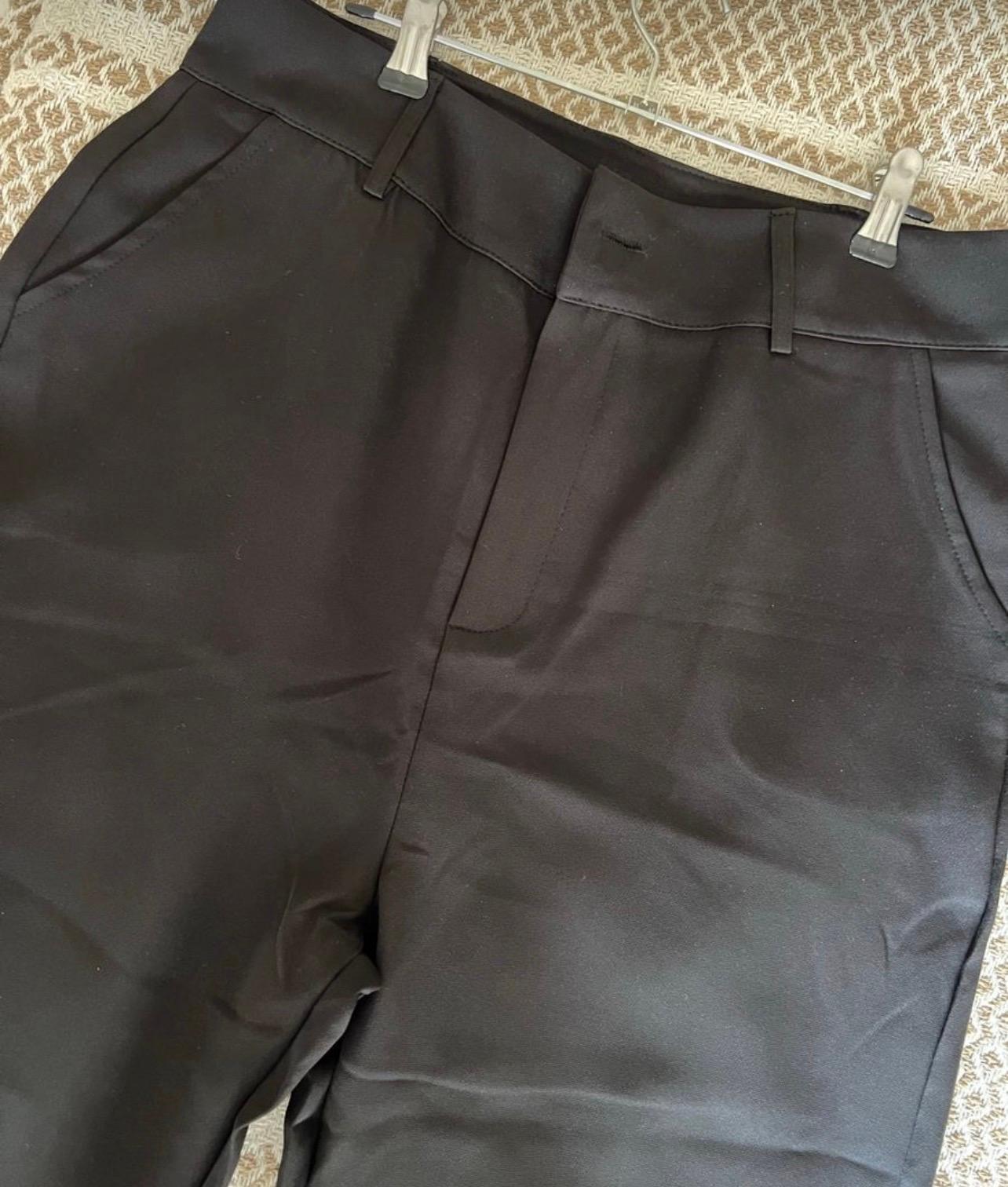 Women’s black wide leg formal pants - Image 2