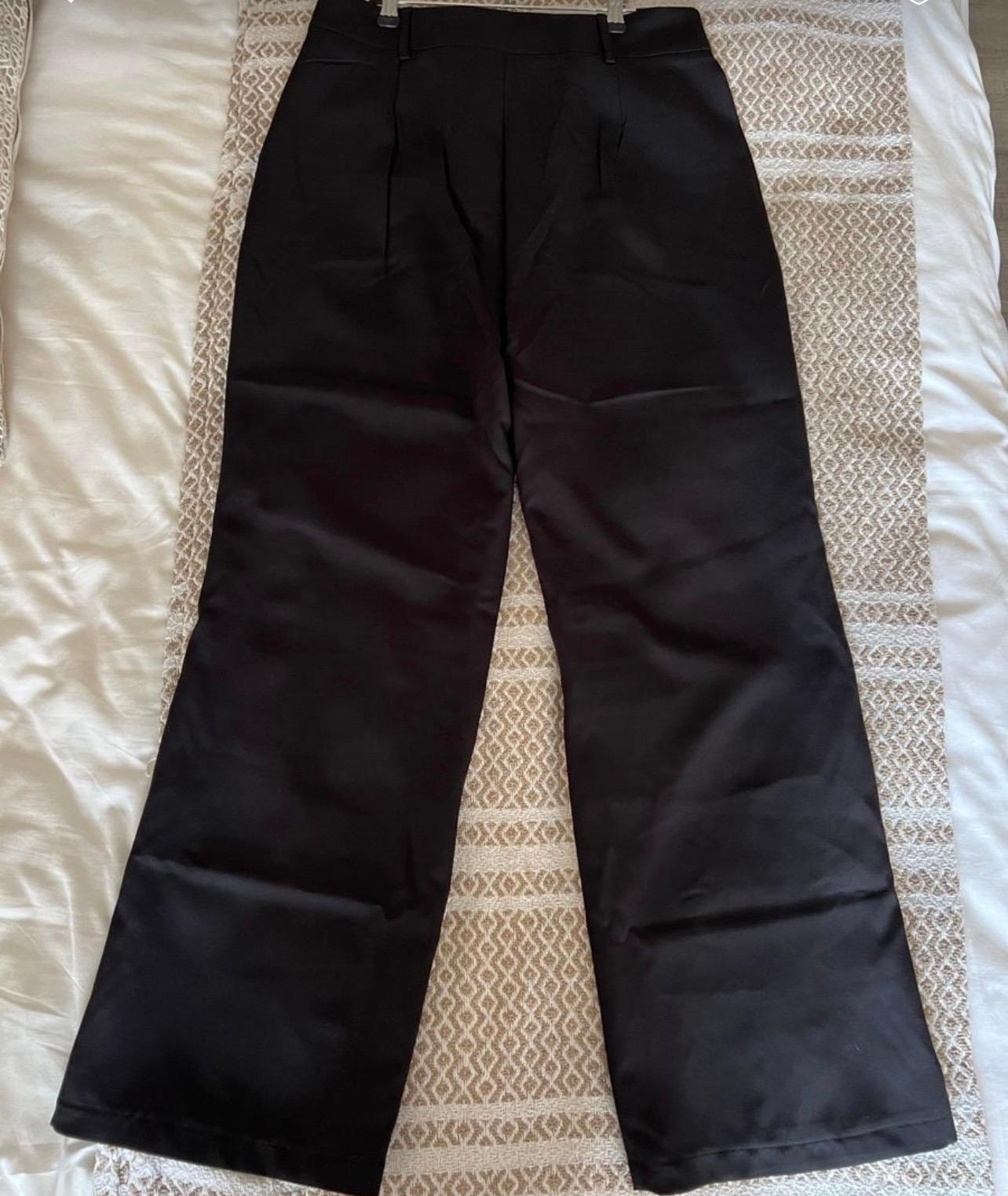 Women’s black wide leg formal pants - Image 3