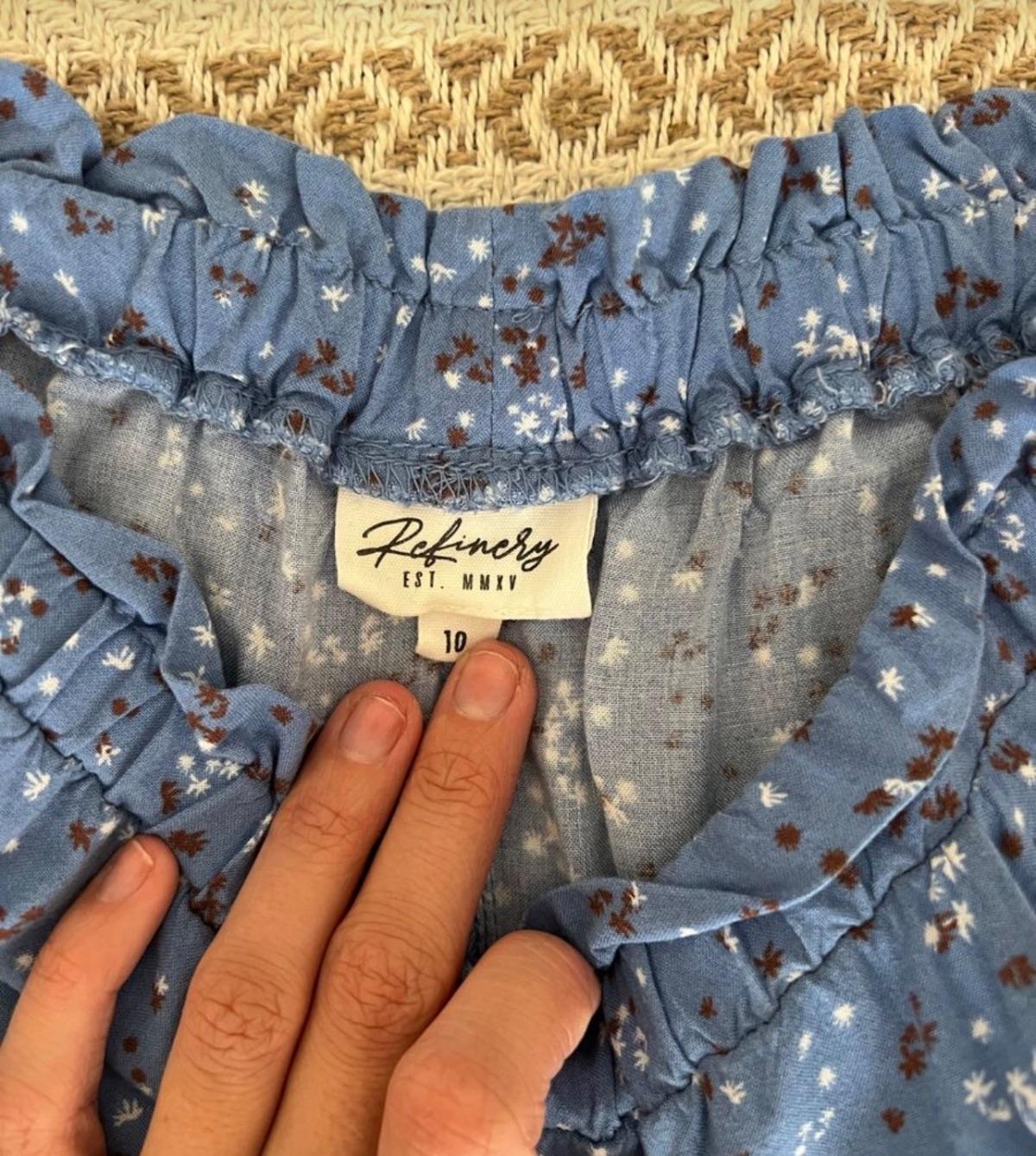 Women’s blue printed skirt  - Image 2